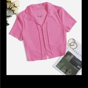 Shein top pink